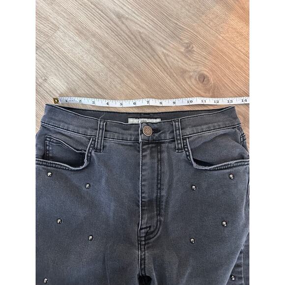JOIE Washed Onyx Pereh Studded Jeans Charcoal size 28 - Picture 4 of 9